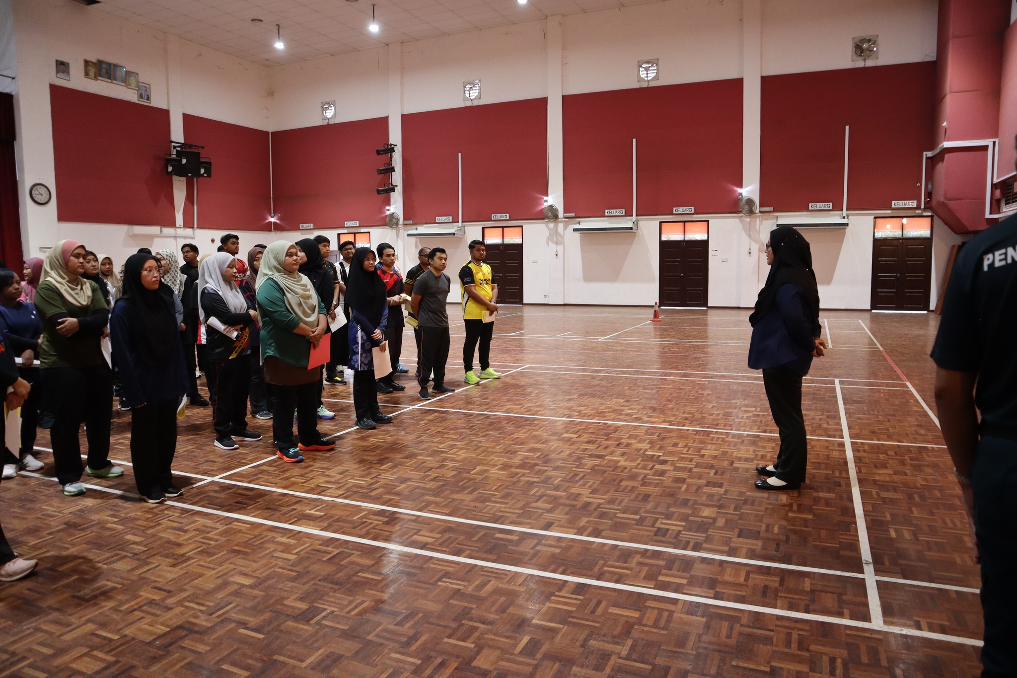 Ujian fizikal dan Ujian Bertulis bagi permohonan jawatan Pembantu Tadbir Gred N1 (Kontrak Interim)